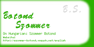 botond szommer business card